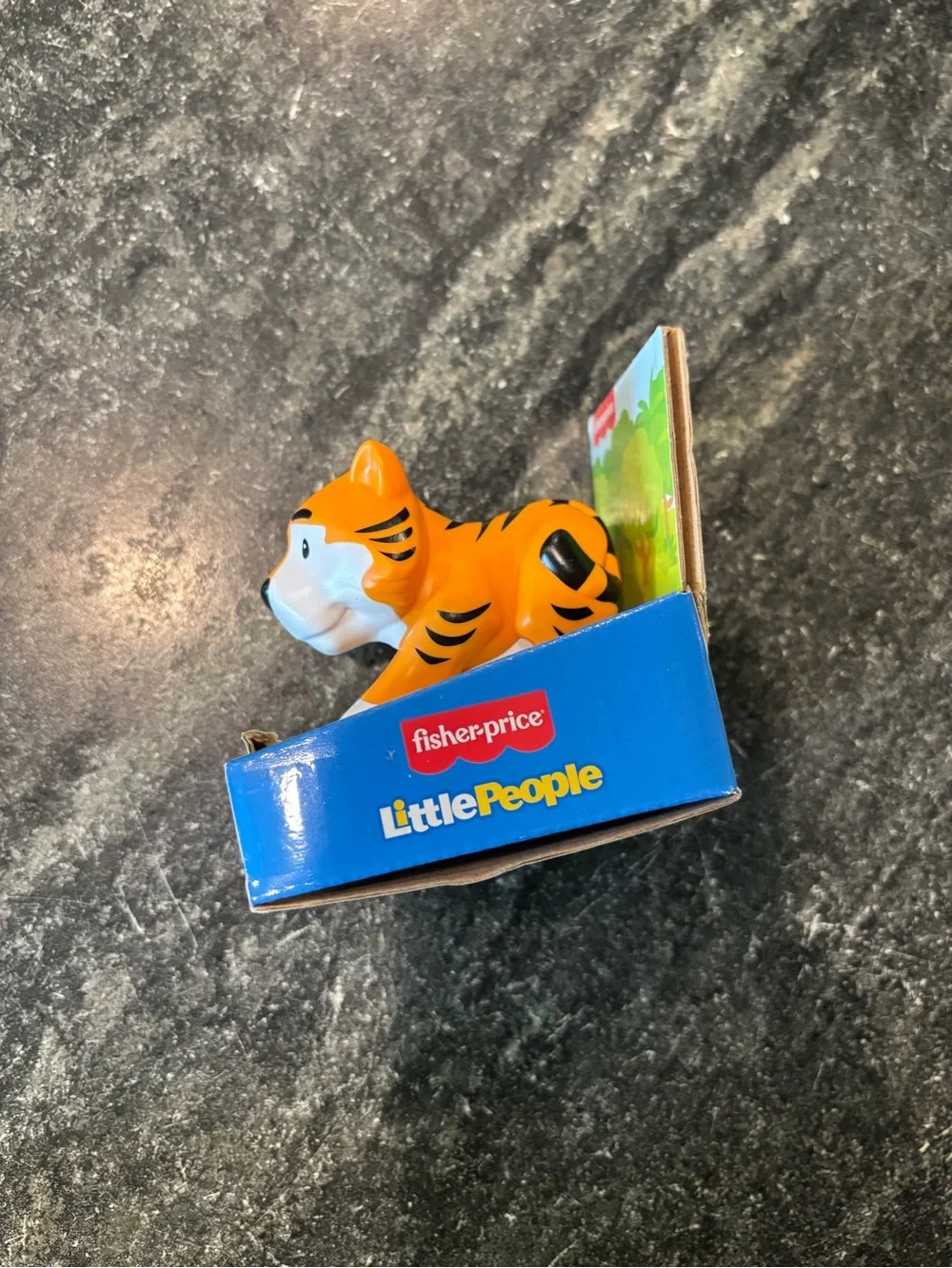 Fisher-Price Orange and Black Little People Tiger Figure